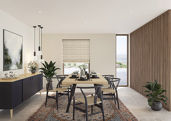 Nazca, Champagne - Twist&Fit Roman Blind - Image 8